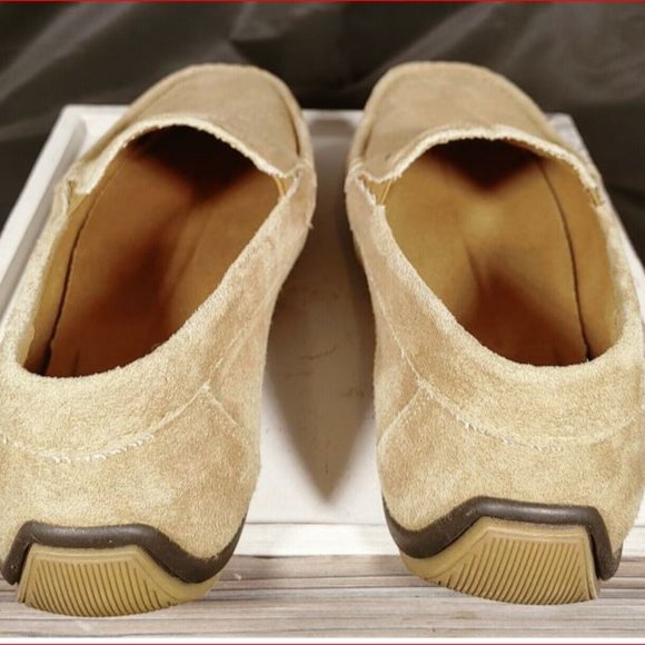 G. H. Bass & Co Cranston Tan Men's Leather Loafer Shoes Sz 8.5D Driving Shoe Sli - Picture 2 of 4